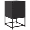 Schwarze Nachttische Charlottie 36x39x60,5cm (2 St., Stahl)