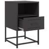 Schwarze Nachttische Charlottie 36x39x60,5cm (2 St., Stahl)