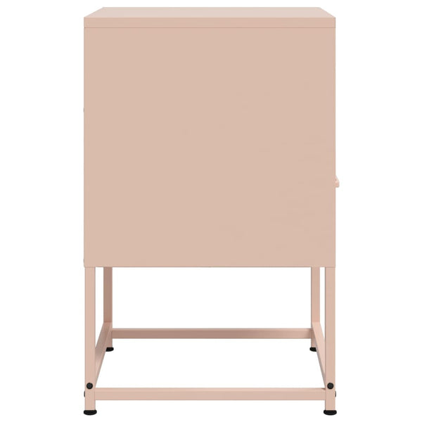Pinkki yöpöydät Charlottie 36x39x60,5cm (2 kpl, teräs)
