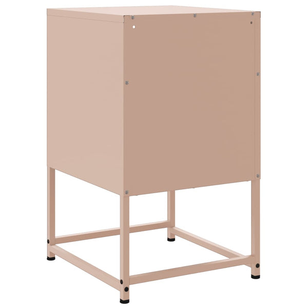 Pinkki yöpöydät Charlottie 36x39x60,5cm (2 kpl, teräs)