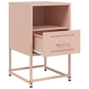 Pinkki yöpöydät Charlottie 36x39x60,5cm (2 kpl, teräs)