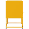 Sinapinkeltainen yöpöydät Charlottie 36x39x60,5cm (2 kpl, teräs)