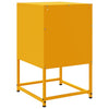 Sinapinkeltainen yöpöydät Charlottie 36x39x60,5cm (2 kpl, teräs)
