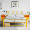 Sinapinkeltainen yöpöydät Charlottie 36x39x60,5cm (2 kpl, teräs)