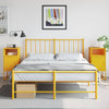 Sinapinkeltainen yöpöydät Calistrata 36x39x78cm (2 kpl, teräs)