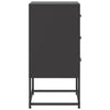 Schwarze Nachttische Spirea 36x39x78cm (2 St., Stahl)