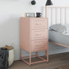 Pinkfarbener Nachttisch Spirea 36x39x78cm (Stahl)