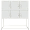 Weißes Sideboard Glinda 100,5x39x107cm (kaltgewalzter Stahl)