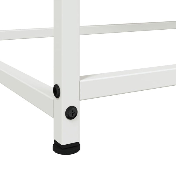 Weißes Sideboard Glinda 100,5x39x107cm (kaltgewalzter Stahl)