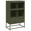 Olivgrüner Schrank Fiona 68,5x39x111,5cm (kaltgewalzter Stahl)