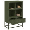 Olivgrüner Schrank Fiona 68,5x39x111,5cm (kaltgewalzter Stahl)