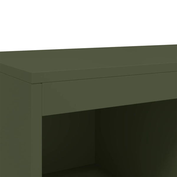 Olivgrüner Schrank Fiona 68,5x39x111,5cm (kaltgewalzter Stahl)