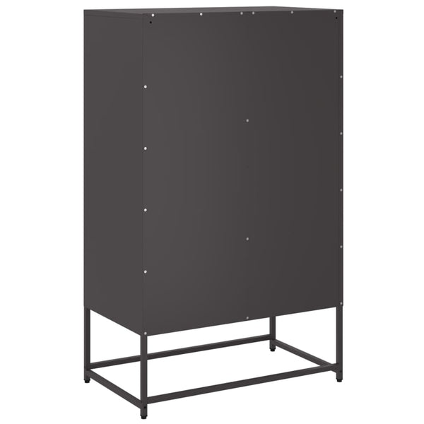 Musta kaappi Tamie 68x39x111,5cm (kylmävalssattu teräs)