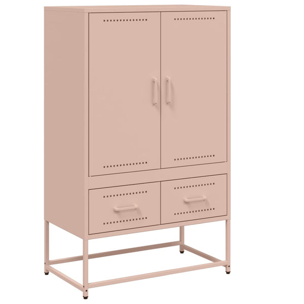 Pinkfarbener Schrank Tamie 68x39x111,5cm (kaltgewalzter Stahl)