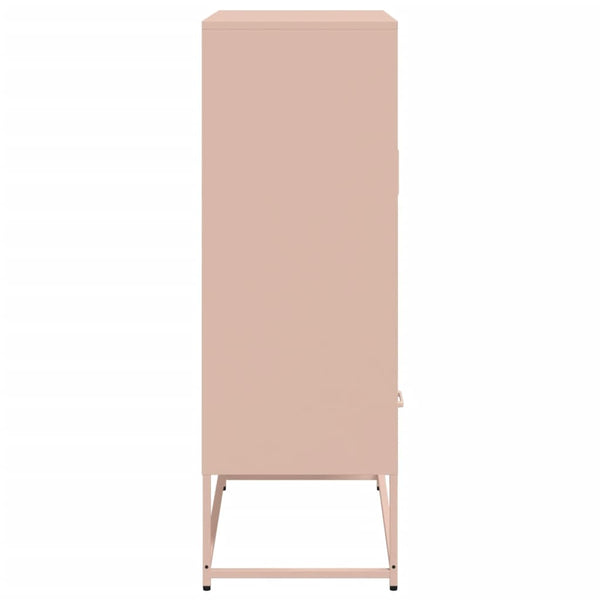 Pinkfarbener Schrank Tamie 68x39x111,5cm (kaltgewalzter Stahl)