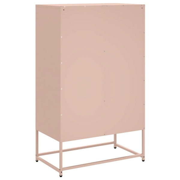 Pinkfarbener Schrank Tamie 68x39x111,5cm (kaltgewalzter Stahl)