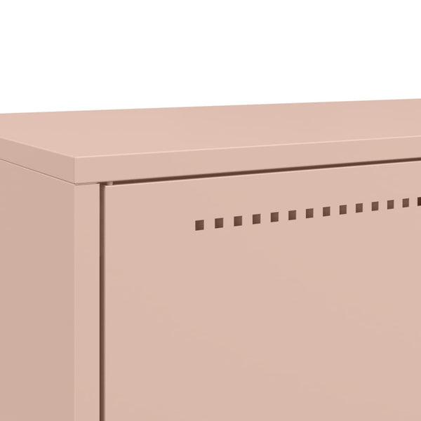 Pinkfarbener Schrank Tamie 68x39x111,5cm (kaltgewalzter Stahl)