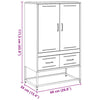 Pinkfarbener Schrank Tamie 68x39x111,5cm (kaltgewalzter Stahl)