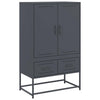 Antrasiitti kaappi Tamie 68x39x111,5cm (kylmävalssattu teräs)