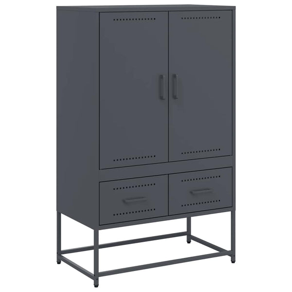 Antrasiitti kaappi Tamie 68x39x111,5cm (kylmävalssattu teräs)