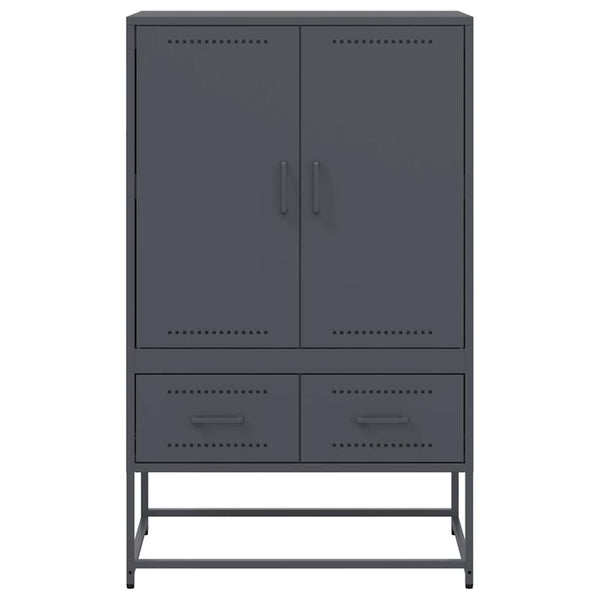 Antrasiitti kaappi Tamie 68x39x111,5cm (kylmävalssattu teräs)