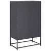 Antrasiitti kaappi Tamie 68x39x111,5cm (kylmävalssattu teräs)