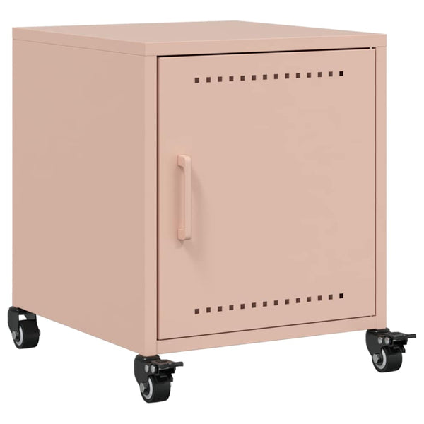 Pinkfarbener Nachttisch Hai 36x38,5x43,5cm (Stahl)