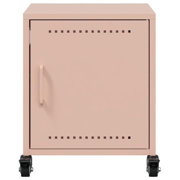 Pinkfarbener Nachttisch Hai 36x38,5x43,5cm (Stahl)