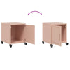 Pinkfarbener Nachttisch Hai 36x38,5x43,5cm (Stahl)