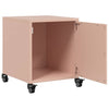 Pinkfarbener Nachttisch Hai 36x38,5x43,5cm (Stahl)