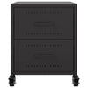 Schwarze Nachttische Farauanu 36x39x43,5cm (2 St., Stahl)