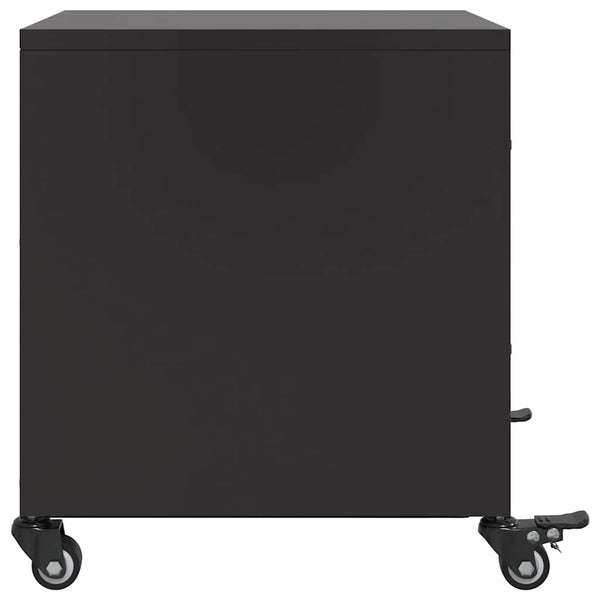 Schwarze Nachttische Farauanu 36x39x43,5cm (2 St., Stahl)