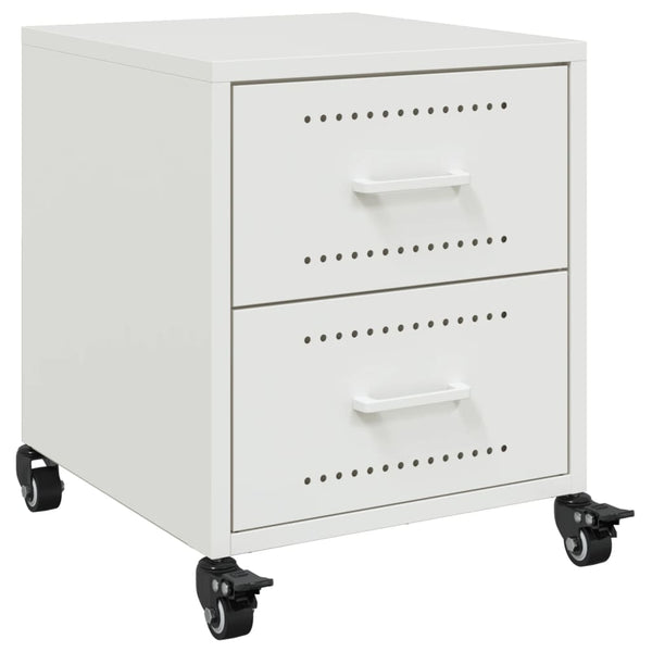 Nachttisch Farauanu 36x39x43,5cm (Stahl) weiß