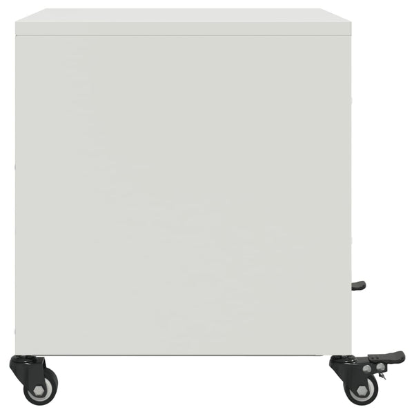 Nachttisch Farauanu 36x39x43,5cm (Stahl) weiß