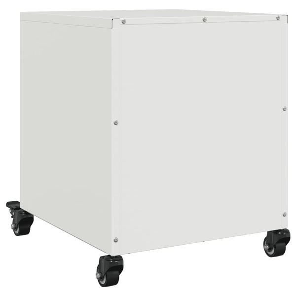 Nachttisch Farauanu 36x39x43,5cm (Stahl) weiß
