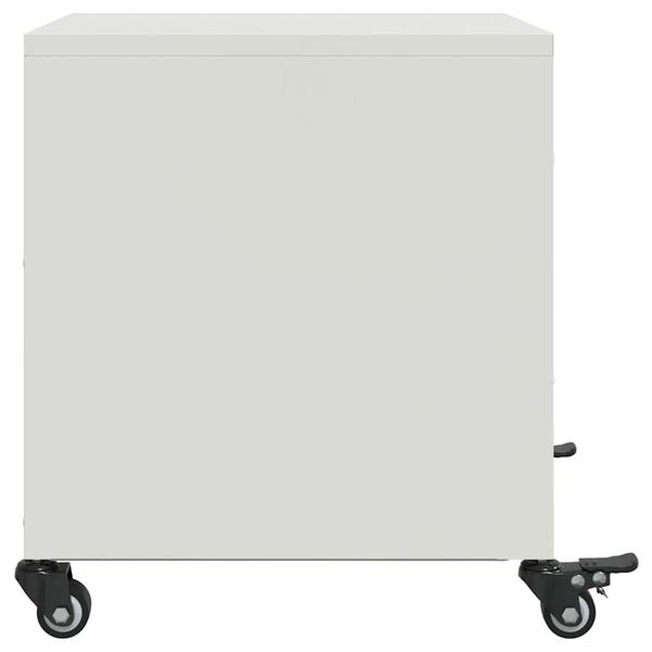 Valkoinen yöpöydät Farauanu 36x39x43,5cm (2 kpl, teräs)
