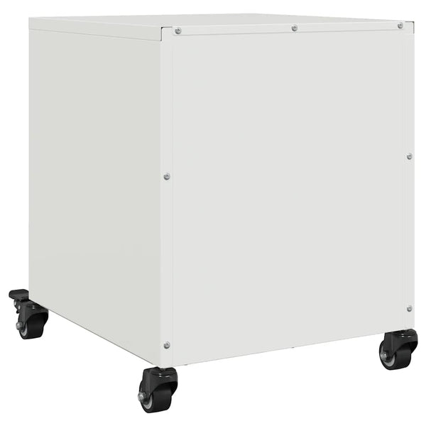 Valkoinen yöpöydät Farauanu 36x39x43,5cm (2 kpl, teräs)
