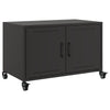 Schwarzes TV-Möbel Cristna 68x39x43,5cm (kaltgewalzter Stahl)