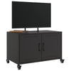Schwarzes TV-Möbel Cristna 68x39x43,5cm (kaltgewalzter Stahl)