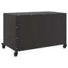 Schwarzes TV-Möbel Cristna 68x39x43,5cm (kaltgewalzter Stahl)