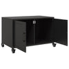 Schwarzes TV-Möbel Cristna 68x39x43,5cm (kaltgewalzter Stahl)