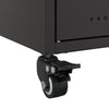Schwarzes TV-Möbel Cristna 68x39x43,5cm (kaltgewalzter Stahl)