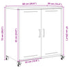 Sideboard Anthrazit 68x39x72 cm Stahl
