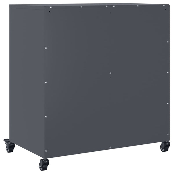 Sideboard Anthrazit 68x39x72 cm Stahl