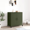 Sideboard olivgrün 68x39x72 cm Stahl