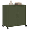 Sideboard olivgrün 68x39x72 cm Stahl