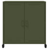 Sideboard olivgrün 68x39x72 cm Stahl