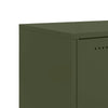 Sideboard olivgrün 68x39x72 cm Stahl