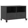 Schwarzer TV-Schrank Ianco 68x39x43,5cm (kaltgewalzter Stahl)