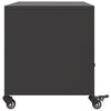 Schwarzer TV-Schrank Ianco 68x39x43,5cm (kaltgewalzter Stahl)